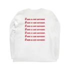 8wariの猫好きによる猫好きのためのそれ　レッド Long Sleeve T-Shirt :back