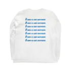 8wariの猫好きによる猫好きのためのそれ　ブルー Long Sleeve T-Shirt :back