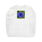 あゆのしおやきのヤグルマギク(青) Long Sleeve T-Shirt :back