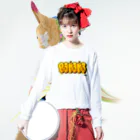 FOOD_GRAFFITI26のBANANA Long Sleeve T-Shirt :model wear (front)