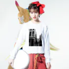 青猫亭の街角フォト  Bruxelles Long Sleeve T-Shirt :model wear (front)