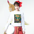 AtelierMの南国 Long Sleeve T-Shirt :model wear (front)