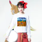 GALLERY misutawoのイタリア シエナの街並み Long Sleeve T-Shirt :model wear (front)