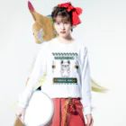 Sky00の番犬になるかなドッグくん Long Sleeve T-Shirt :model wear (front)