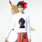 honoka_tの美少女 Long Sleeve T-Shirt :model wear (front)