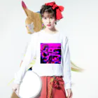 moon_takuanの瀬織津姫とロック2「Seoritsuhime and Rock2」 Long Sleeve T-Shirt :model wear (front)