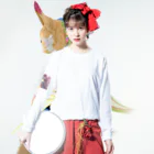 WakuWakustoreのメデューサ少女 ロングスリーブTシャツの着用イメージ(表面)