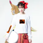 京極風斗の四字 ロングスリーブTシャツの着用イメージ(表面)