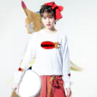 Kanchangのワクワクバズりショップのすごいすごくない ロングスリーブTシャツの着用イメージ(表面)