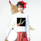 MAWATARI Ginjiroのロイコクロリディウム Long Sleeve T-Shirt :model wear (front)