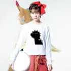 オ ザ むのANIMALシリーズ　らいおん Long Sleeve T-Shirt :model wear (front)