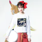 Fantastic FrogのFantastic Frog -Edo Ukiyoe Version- Long Sleeve T-Shirt :model wear (front)