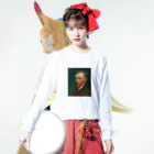 Cait Sithのゴッホ プリントT ／ 'GOGH' ART PRINT T Long Sleeve T-Shirt :model wear (front)