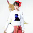 shimokitazawa_mosaicの名物森本T ロングスリーブTシャツの着用イメージ(表面)