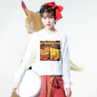 oshimuraのサビペイント　缶詰！　オシムラ Long Sleeve T-Shirt :model wear (front)