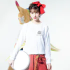 MofuMogu Official Goodsの冬ver ロゴ ロングスリーブTシャツ ロングスリーブTシャツの着用イメージ(表面)