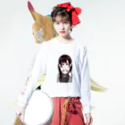 ✞違法幼女懺悔✞新春お鏡餅の🎀🧸 ロングスリーブTシャツの着用イメージ(表面)