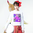 あるけみ。オーダー受け付け中のvaporwave Long Sleeve T-Shirt :model wear (front)