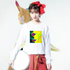 歌川夏子のアイメイク ロングスリーブTシャツの着用イメージ(表面)