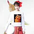 Ange Fleur （アンジュフルール）のSunstone Cat（サンストーン キャット） ロングスリーブTシャツの着用イメージ(表面)