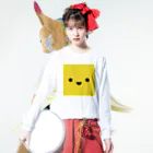 shimojuのきいろいやつ ロングスリーブTシャツの着用イメージ(表面)