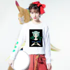 天麩羅堂の団子女子 Long Sleeve T-Shirt :model wear (front)