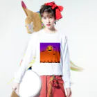 Ama_chanのハロウィンナイト ロングスリーブTシャツの着用イメージ(表面)