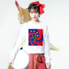 junsen　純仙　じゅんせんのJUNSEN（純仙）果実の放出 ロングスリーブTシャツの着用イメージ(表面)