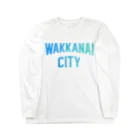 JIMOTO Wear Local Japanの稚内市 WAKKANAI CITY ロングスリーブTシャツ