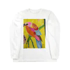 エド・ワード【江戸鉾の愛殿原】。の花鳥版画 Long Sleeve T-Shirt