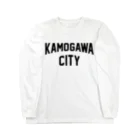 JIMOTOE Wear Local Japanの鴨川市 KAMOGAWA CITY Long Sleeve T-Shirt