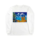 GALLERY misutawoのチェコ プラハの天文時計とティーン教会 Long Sleeve T-Shirt