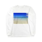 mizuphoto galleryのwestern sandy beach ロングスリーブTシャツ