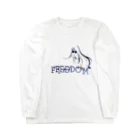 FREEDOM_K_のFREEDOM　ロングヘアー女子 ロングスリーブTシャツ