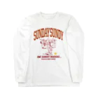 SUNDAYS GRAPHICSのSUNDAY SUNDY No.2(カレッジロゴ)  Long Sleeve T-Shirt