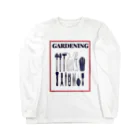 パキポキさんのGARDENING ロングスリーブTシャツ