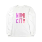 JIMOTOE Wear Local Japanの新見市 NIIMI CITY ロングスリーブTシャツ