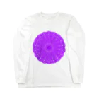 ひまわりの雪の華④パープル Long Sleeve T-Shirt