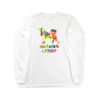 onehappinessのシベリアン ハスキー　骨ガム ロングスリーブTシャツ