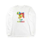 onehappinessのトイプードル　骨ガム Long Sleeve T-Shirt