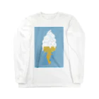 AI作家さむねこの作品集のIce Cat Milk Long Sleeve T-Shirt