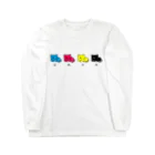 田園調布前のCMYKねこ(横長) Long Sleeve T-Shirt