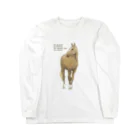 yayokoのRelaxing horseーリラックス ロングスリーブTシャツ