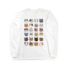 RIN-SHOPの猫々の顔をそろえて Long Sleeve T-Shirt