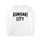 JIMOTOE Wear Local Japanの国東市 KUNISAKI CITY Long Sleeve T-Shirt