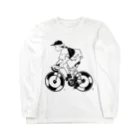 山形屋米店のピストバイクでポタリング Long Sleeve T-Shirt