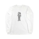 猫の浮世絵・草紙の様子をうかがうふく Long Sleeve T-Shirt