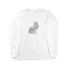 猫の浮世絵・草紙の大見得を切るふく Long Sleeve T-Shirt