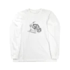 猫の浮世絵・草紙の講談する猫 Long Sleeve T-Shirt