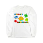 ♡Kawaii♡モンスター SHOPのKawaii Monsters | カラフルポップロゴ ver. Long Sleeve T-Shirt